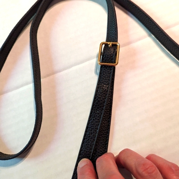 Steve Madden Embossed Black Multi Letters Crossbody Purse - Picture 5 of 13